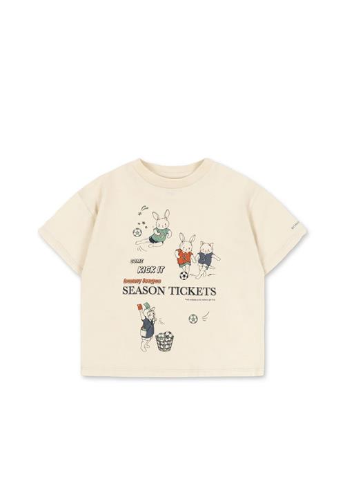 Konges Sløjd GOTS Famo T-shirt Almond Milk  Almond Milk 18 months    18 måneder  Drenge