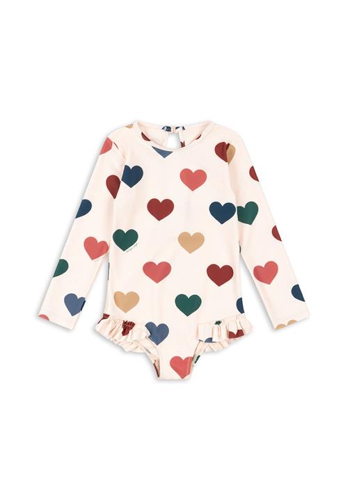 Konges Sløjd Manuca Badedragt Bon Coeur Coloré  Bon Coeur Coloré 5-6 Y  Hvid  5-6 år  Piger