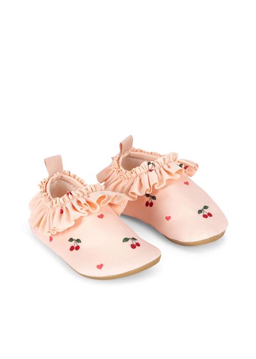 Konges Sløjd Merle Svømmesko Med Flæser Cherry Coeur Rose  Cherry Coeur Rose 28-29 EU  Lyserød  28-29 EU  Piger