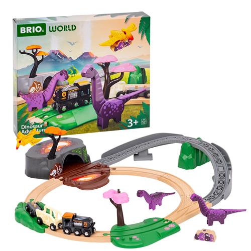 BRIO Dinosaur-eventyr-sæt Multicolor  Multicolor One Size  Grå  One Size 3+ Years Drenge, Piger