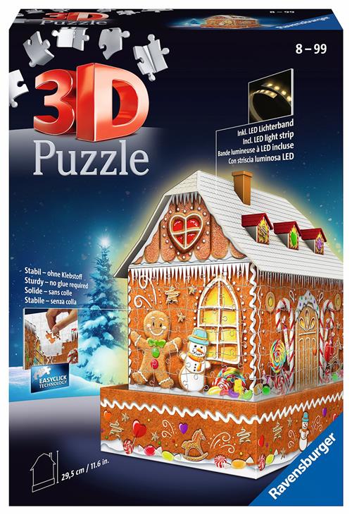 Ravensburger Gingerbread House Night Edition Multicolor  Multicolor One Size  Brun  One Size 8+ Years Drenge, Piger