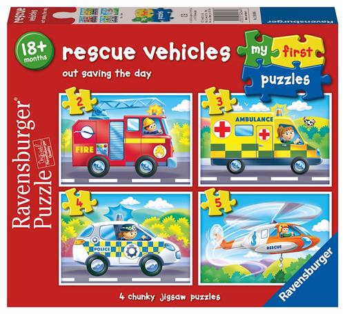 Ravensburger Redningskøretøjer Multicolor  Multicolor One Size  Rød  One Size 18 M+ Drenge, Piger