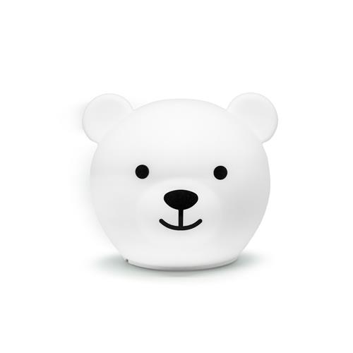 Zazu Bor The Bear Natlys White  White-Onesize  Hvid  One Size  Drenge, Piger