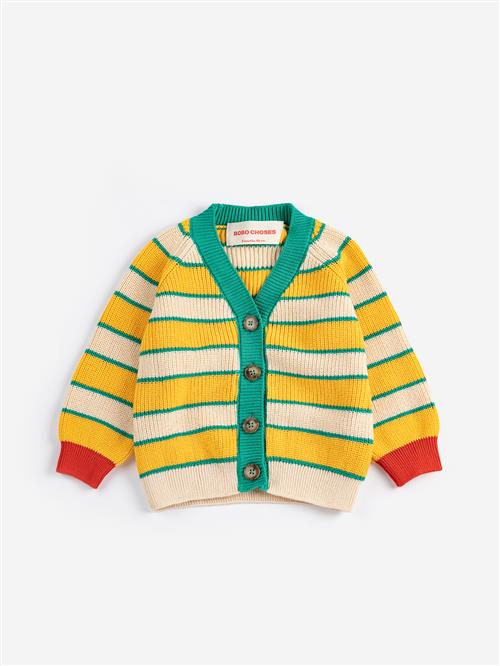 Bobo Choses BC Cardigan Multicolor  Multicolor 2 Y  Gul  2 år  Drenge, Piger