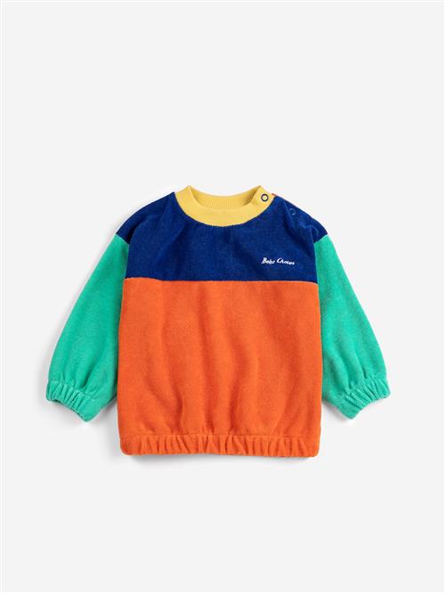 Bobo Choses Bobo Choses Color Block Sweatshirt Multicolor  Multicolor 18 months  Orange.  18 måneder  Drenge, Piger