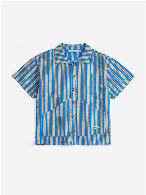Bobo Choses New Hairline Skjorte Navy Blue  Navy Blue 8-9 Y  Marineblå  8-9 år  Drenge