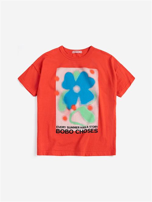 Bobo Choses Summer Story T-shirt Red  Red 6-7 Y  Rød  6-7 år  Piger