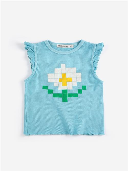Bobo Choses Pixel Daisy Til Toppen Light Blue  Light Blue 8-9 Y  Blå  8-9 år  Piger