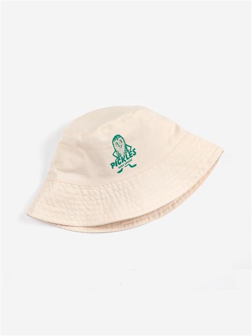 Bobo Choses Bobo Choses Pickles Reversible Bucket Hat Offwhite  Offwhite 54 cm  Hvid  54 cm  Drenge