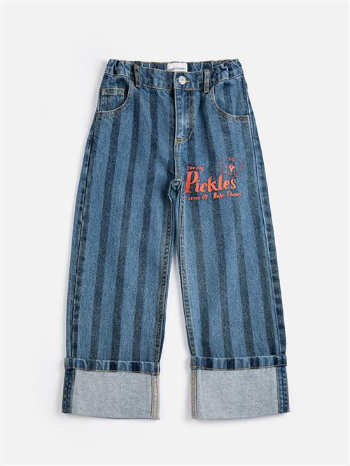 Bobo Choses Pickles The Dog Denim-bukser Navy Blue  Navy Blue 4-5 Y  Marineblå  4-5 år  Drenge