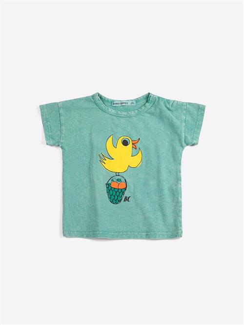 Bobo Choses Flying Oranges T-shirt Green  Green 9 months  Grøn  9 måneder  Drenge, Piger