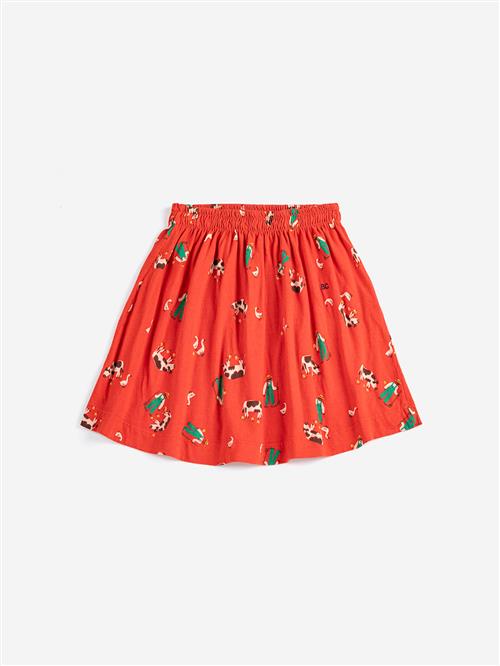 Bobo Choses Farm Adventure All Over Skirt Red  Red 6-7 Y  Rød  6-7 år  Piger