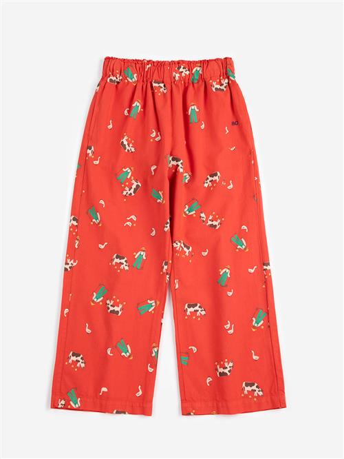 Bobo Choses Farm Adventure All Over Bukser Red  Red 4-5 Y  Rød  4-5 år  Drenge