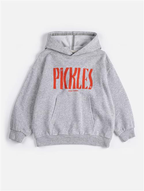 Bobo Choses Spicy Pickles Hættetrøje Heather Grey  Heather Grey 4-5 Y  Grå  4-5 år  Drenge