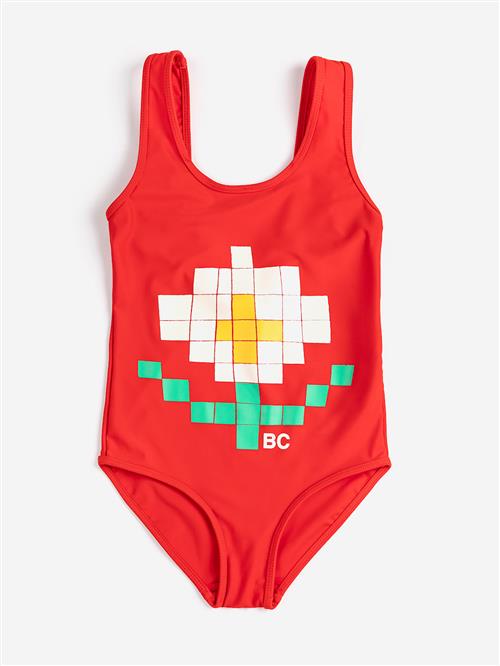 Bobo Choses Pixel Daisy Badedragt Red  Red 6-7 Y  Rød  6-7 år  Piger