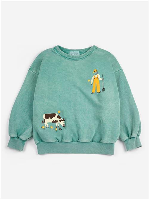Bobo Choses Farm Adventure Sweatshirt Green  Green 4-5 Y  Grøn  4-5 år  Drenge