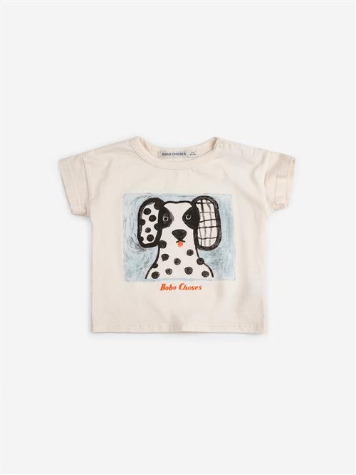 Bobo Choses Van Dog T-shirt White  White 6 months  Hvid  6 måneder  Drenge, Piger