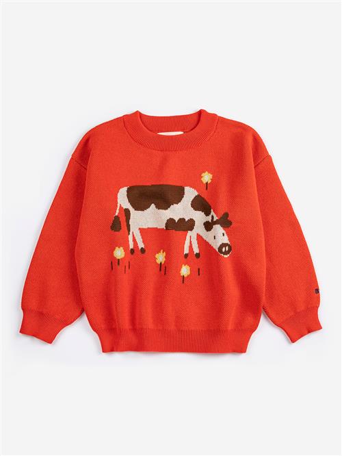Bobo Choses Farm Adventure Jumper Red  Red 4-5 Y  Rød  4-5 år  Drenge