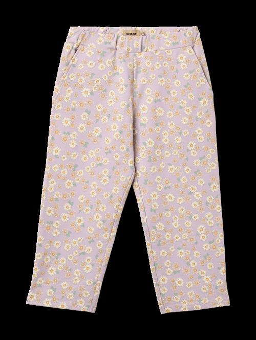 Wheat Sweatpants Eline Lavender Daisies Lavender Daisies 110 cm  Lilla  110 cm  Piger