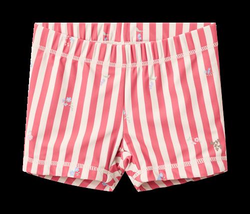 Wheat Swim Shorts Niki Red Stripe Flowers Red Stripe Flowers 110 cm  Rød  110 cm  Piger