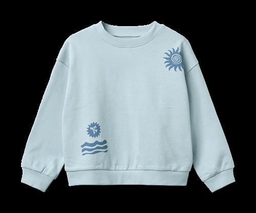 Wheat Sweatshirt L/S Casey Summer Sky Summer Sky 128 cm  Blå  128 cm  Drenge