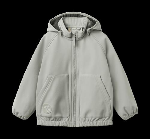 Wheat Softshell Jacket Alleo Light Flint Light Flint 98 cm  Grå  98 cm  Drenge, Piger