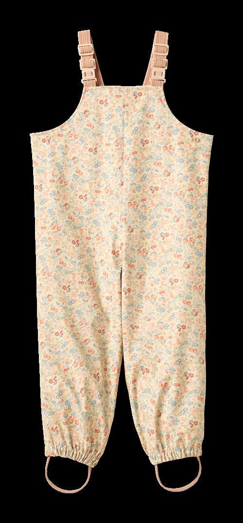 Wheat Rainwear Charlo Overall Flowers And Seashells Flowers And Seashells 104 cm  Gul  104 cm  Piger