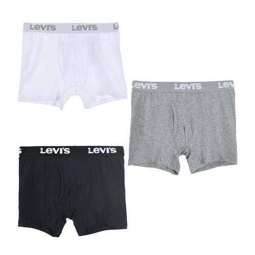 Levi's 3-pak Boxershorts White White S  Hvid  S  Drenge