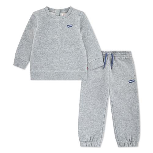 Levi's Hoodie & Joggers Sæt Grey Heather  Grey Heather 6 months  Grå  6 måneder  Drenge