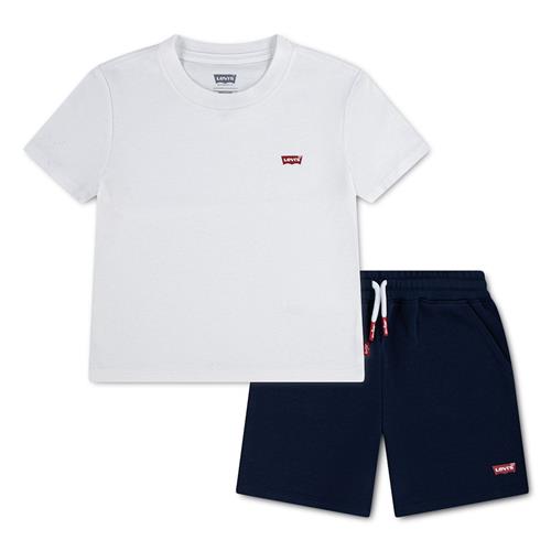 Levi's Batwing T-shirt Og Shorts Bright White  Bright White 4 Y  Hvid  4 år  Drenge