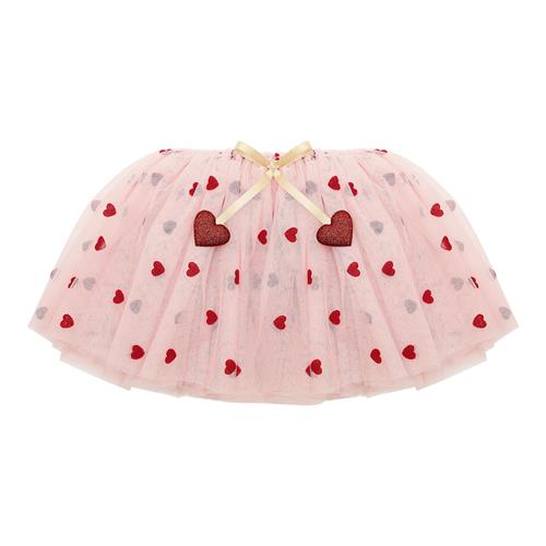 Mimi & Lula Heart Valentines Tutu-nederdel Pink  Multi-3-8  years  Lyserød  3-8 år  Piger