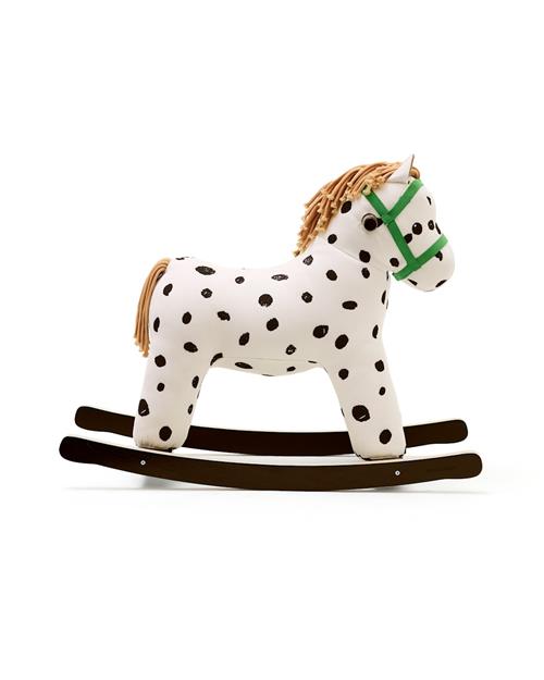 Kid's Concept Pippi Gyngehest Black & White  White,Black-OS  Hvid  One Size 18 M+ Drenge, Piger