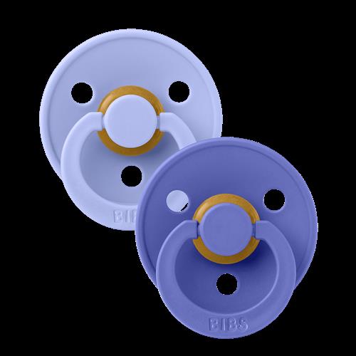 BIBS Colour 2-pak Anatomiske Latex-sutter Hush Grape  Hush Grape 0+M  Lilla  0+ måneder  Drenge, Piger