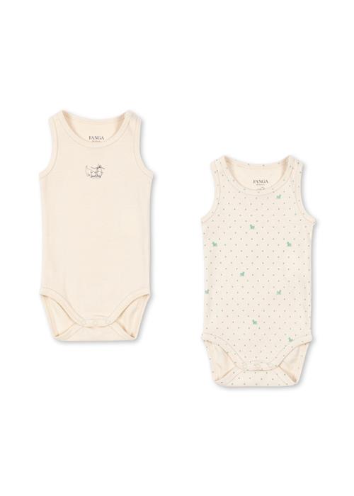 Fanga Fontana Fio 2-pak Krop Lago Verde Buttercream  Lago Verde Buttercream 9 months  Beige  9 måneder  Drenge, Piger