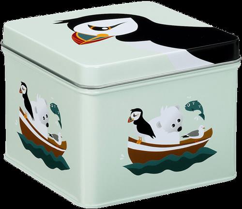 Blafre Lille Blikæske Puffin  Blue-Onesize  Blå  One Size  Drenge, Piger