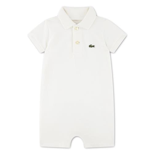 Lacoste Polo Romper Farine  Farine 62 cm  Hvid  62 cm  Drenge