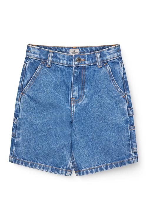 Copenhagen Colors GOTS Denim Shorts Indigo Blue Washed  Indigo Blue Washed 110 cm  Marineblå  110 cm  Drenge