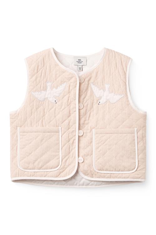 Copenhagen Colors Quiltet Vest Dusty Rose  Dusty Rose 104 cm  Lyserød  104 cm  Piger