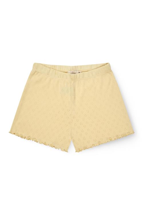 Copenhagen Colors GOTS Shorts Pale Yellow  Pale Yellow 104 cm  Gul  104 cm  Piger