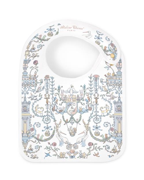 Atelier Choux GOTS Hagesmæk I Satin Toile De Jouy Blue Toile de Jouy Blue One Size  Blå  One Size From Newborn Drenge, Piger