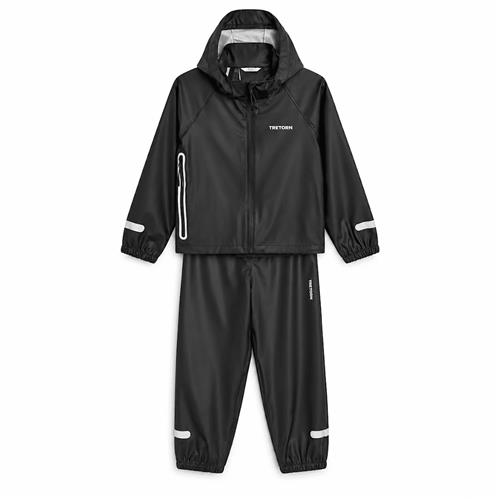 Tretorn Regnbryder-sæt Black  Black 86/92 cm  Sort  86/92 cm  unisex
