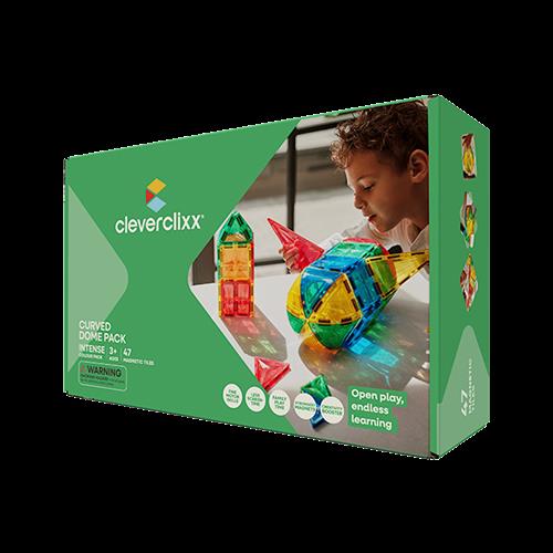 Cleverclixx Curved Dome Pack Intense 47 Stykker Multicolor  Multi-OS  Grøn  One Size 3+ Years Drenge, Piger