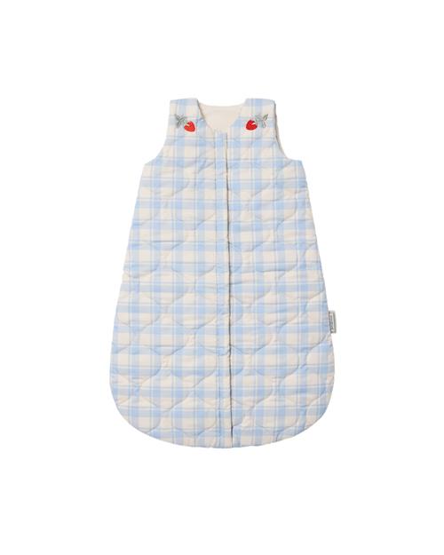 garbo&friends Quiltet Sovepose Plaid Sky Blue  Plaid Sky Blue 6-18 months  Blå  6-18 måneder  Drenge, Piger
