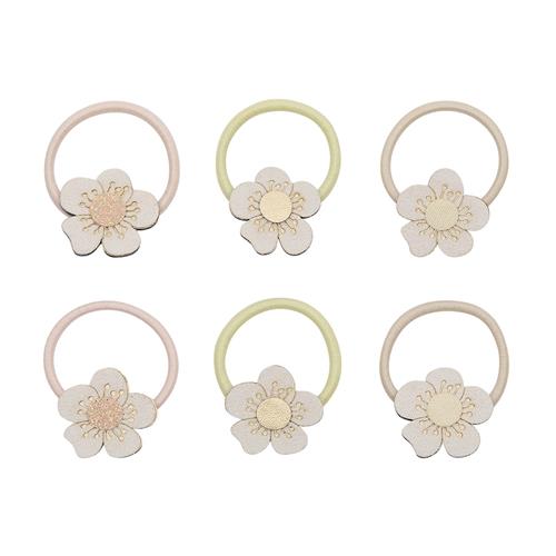 Mimi & Lula Mini Blossom Peaches And Cream 6-pak Hårponyer Multi  Multi  One Size  Lyserød  One Size 3-8 Years Piger