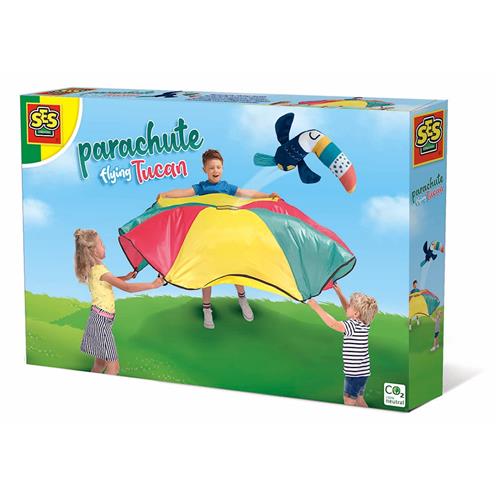 SES Creative Flyvende Faldskærm Tucan Multi  Multi  One Size  Gul  One Size 3-9 Years Drenge, Piger