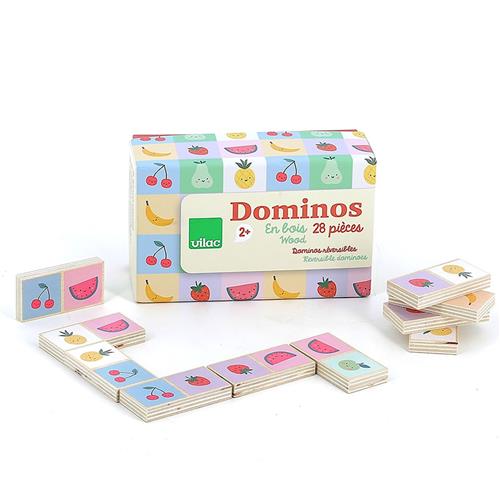 Vilac Domino-spil Multi  Multi  One Size  Gul  One Size 2-6 Y Drenge, Piger