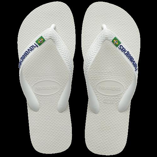 Havaianas Brasil Logo Flip Flops White White 27-28 EU  Hvid  27-28  Drenge, Piger