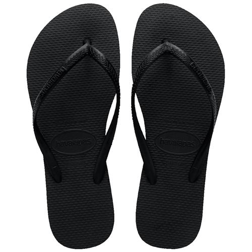 Havaianas Slim II Flip Flops Black Black 27-28 EU  Sort  27-28  Drenge, Piger