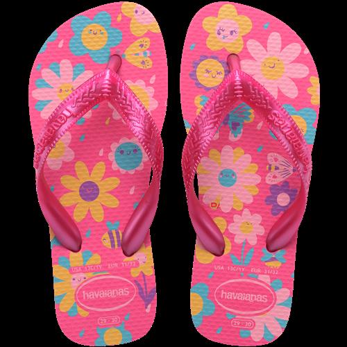 Havaianas Kids Flores Flip Flops Pink Flux P.gum Pink Flux P.Gum 33-34 EU  Lyserød  33-34  Piger