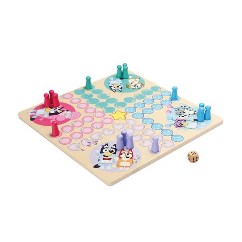 Micki Ludo Brætspil For Børn Multicolor Multicolor One Size Wood Blå  One Size 3+ Years Drenge, Piger